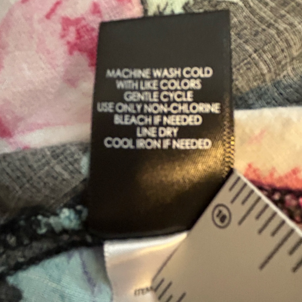 Torrid Black Floral Tank Top with Pink Roses - Picture 8 of 9